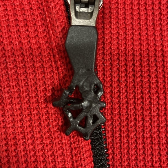 Spyder boys lightweight Full Zip Jacket racing red black small 7/8 - Picture 9 of 9